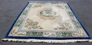 Vintage and Finely Woven Chinese Roomsize Carpet.