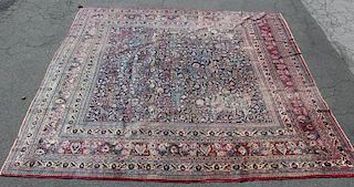 Antique and Finely Woven Roomsize Mashad Carpet