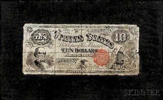 Nicholas Alden Brooks (American, 1840-1904)      Ten Dollar Bill
