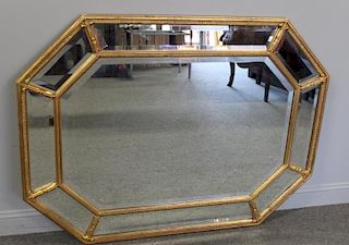 Custom Quality Giltwood Octagonal Mirror.
