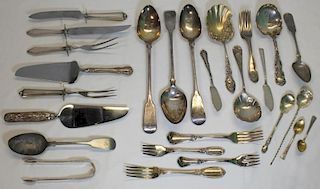 STERLING. Large Lot of Assorted Silver Flatware.