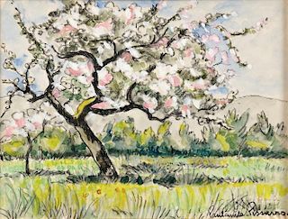 Paul-Emile Pissarro (French, 1884-1972)      Flowering Tree