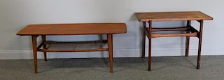 MIDCENTURY. Lot of 2 Teak Occasional Tables.