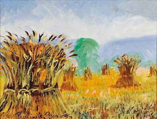 Paul-Emile Pissaro (French, 1884-1972)      Wheat Stacks