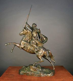 Jean Baptiste Belloc (French, 1863-1919)Arab Soldier on Horseback, ca. 1897