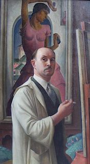 Rolf Stoll (American, 1892-1978)Self Portrait, c. 1926