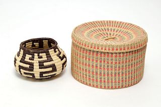 Native American Woven Storage Containers, 2