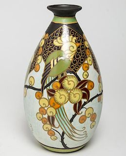 Art Deco Boch Freres Keramis Ceramic Vase, 1926