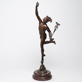 After Giambologna- Bronze Winged Mercury
