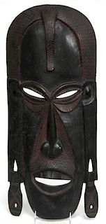African Carved Wood Tribal Wall Mask