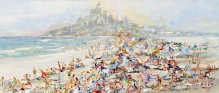 J. Thurston Marshall (American, 1908-1982)      Beach Abstraction