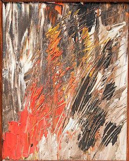 Abstract Expressionist Oil- Signed Homer Costello