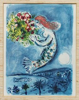 After Marc Chagall- "Bay of Angels" Print