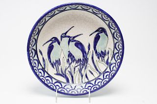 Keralouve La Louviere,Belgium Ceramic Bird Plate