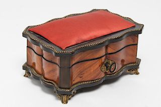 Fruitwood & Ormolu-Mounted Trinket Box, Vintage