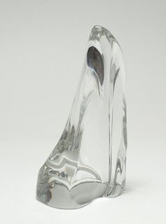 Daum France Clear Glass Sculpture