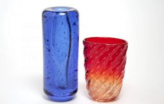 Mid-Century Modern Art Glass Vases, 2