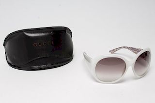 Gucci Sunglasses, Woman's, Oversize in White