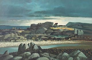 Daniel OÕNeill (Irish, 1920-1974)Irish Coastal Landscape, ca. 1949