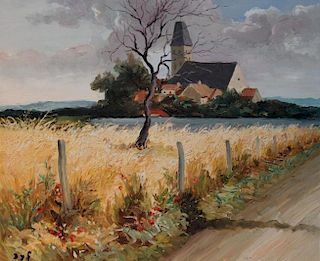 Marcel Dyf (French, 1899-1985)Bretagne Landscape, ca. 1950