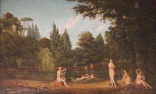 Nymphs Bathing at a Pool, c. 1800