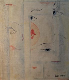 Lawrence Murphy (American, 1872-1947)Surrealist Eyes and Lips, 1926
