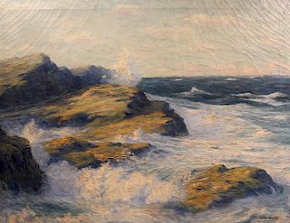 William Reuben Clark Wood (American, 1875-1915)
Crashing Surf, ca. 1936