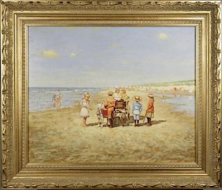 Cornelis Koppenol (Dutch, 1865-1946)
Children at the Beach