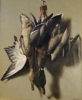 William Henry Machen (Dutch/American, 1832-1911) Hanging Mallards