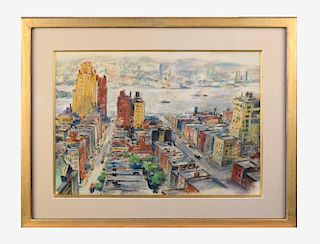 Michael Zelenko (American, 1890-1950)
Hudson River from New York