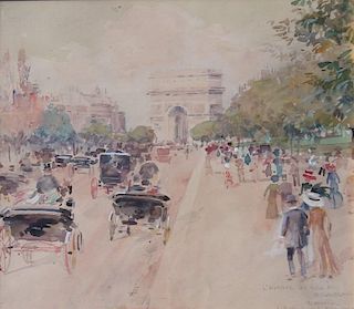 Luther E. Van Gorder (American, 1861-1931)
L'Avenue du Bois de Boulogne