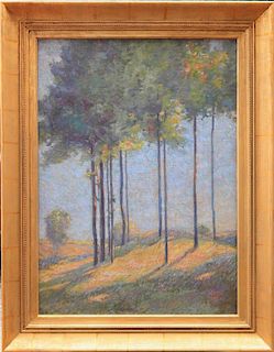 Ernest Zarsky (American, 1864-1944)
Sunlit Trees, c.1900