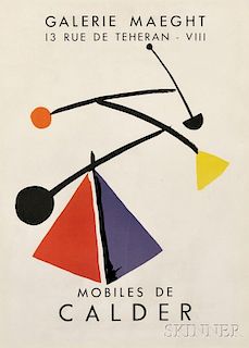 Alexander Calder (American, 1898-1976)      Galerie Maeght 13 Rue de Teheran - VIII Mobiles de Calder