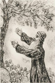 Marc Chagall (Russian/French, 1887-1985)      The Exhortation of Joshua