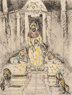 Marc Chagall (French/Russian, 1887-1985)      Solomon on his Throne