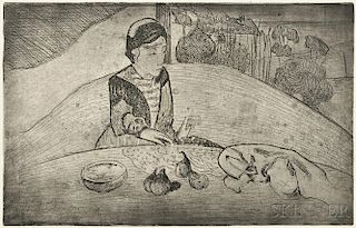 Paul Gauguin (French, 1848-1903)      La femme aux figues