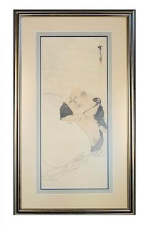 Chinese School, Hanging Scroll Painting, Immortal, 20thc. Chinese School