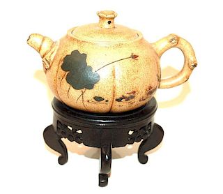A Chinese Yi Xing Teapot