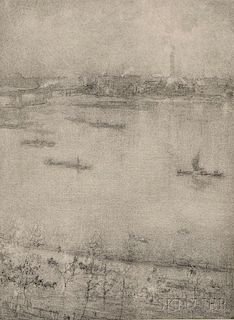 James Abbott McNeill Whistler (American, 1834-1903)      The Thames