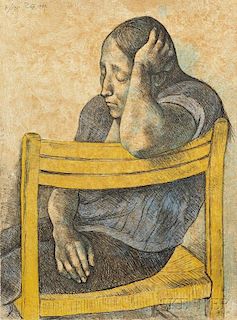 Francisco Zúñiga (Mexican, 1912-1998)      Muchacha en una silla