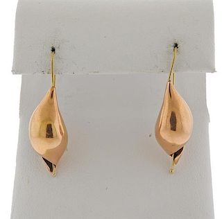 Ted Muehling 14K Gold Shell Earrings