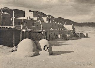 Ansel Adams (American, 1902-1984)      Taos Pueblo
