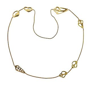 1970s Tiffany &amp; Co 18k Gold Shell Motif Necklace