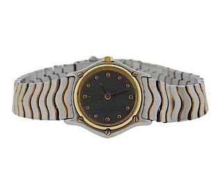 Ebel Wave 18k Gold Stainless Steel Lady&#39;s Watch