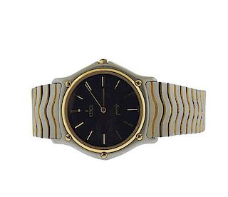 Ebel Wave 18k Gold Stainless Steel Watch