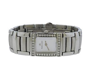 Maurice LaCroix Steel Diamond Mother of Pearl Watch