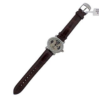Michele CSX Blue Diamond MOP Steel Watch