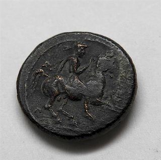 Thessaly Krannon Circa 350 300 BC Bronze Ancient Coin