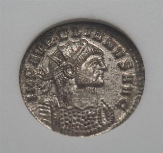 Aurelian Antoninianus Rare Bust Silver Ancient Coin