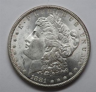 1881 Morgan 1 Dollar Silver US Coin